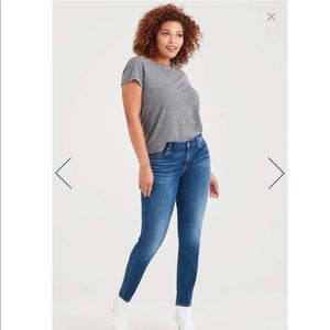 7 For All Mankind B(AIR) DENIM ANKLE SKINNY IN DUCHESS Size 30